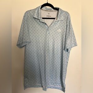Adidas golf polo. Light blue. Size Medium